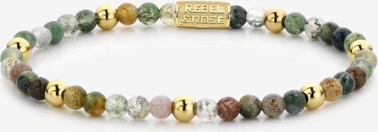 Rebel & Rose More Balls Than Most Indian Summer - 4mm - yellow gold plated RR-40046-G-16,5 cm