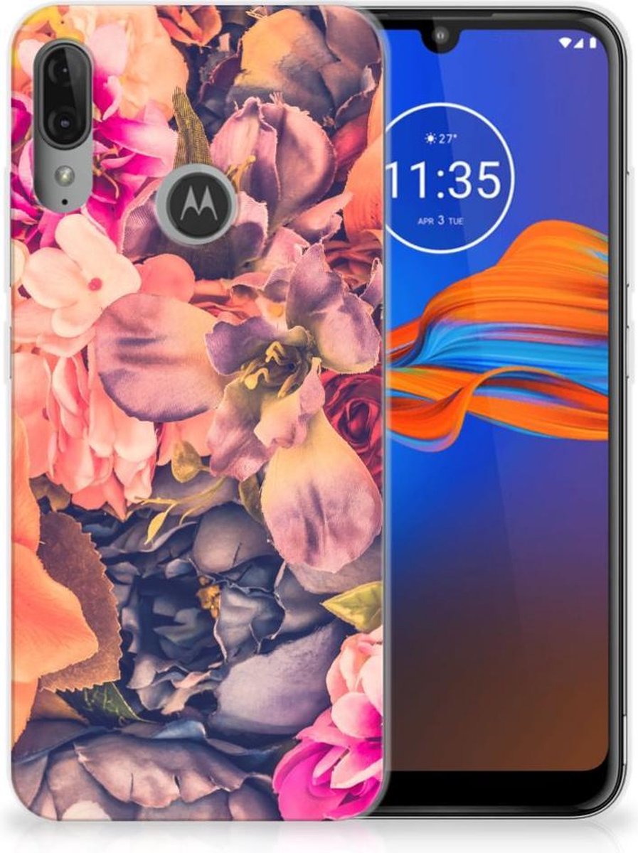 Motorola Moto E6 Plus TPU Case Bosje Bloemen