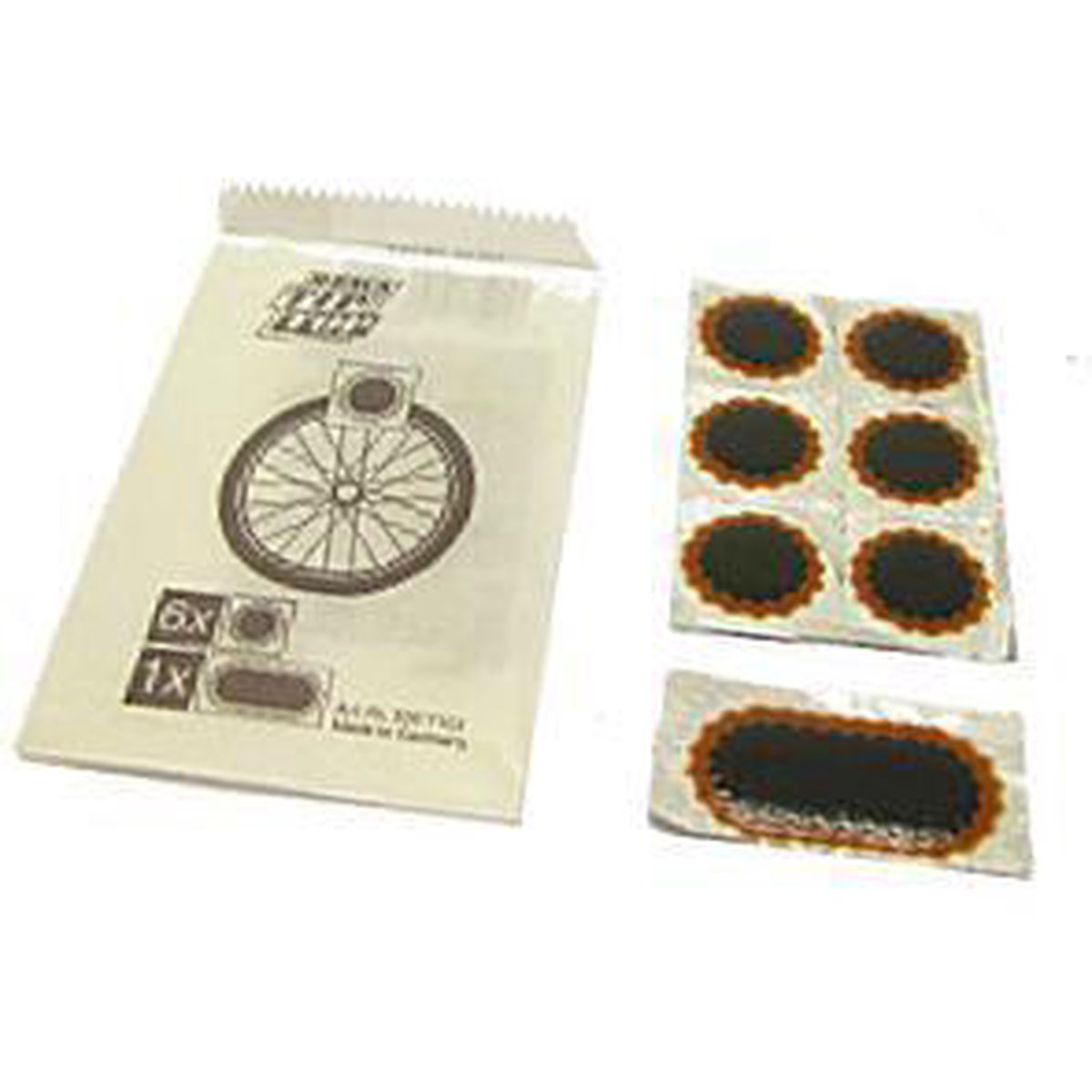 Rema Tiptop Pleisterstrip voor fietsbanden - 6 ronde en 1 lange patch - Dubbelgelaagd rubber - Zwart/rood thumbnail 4