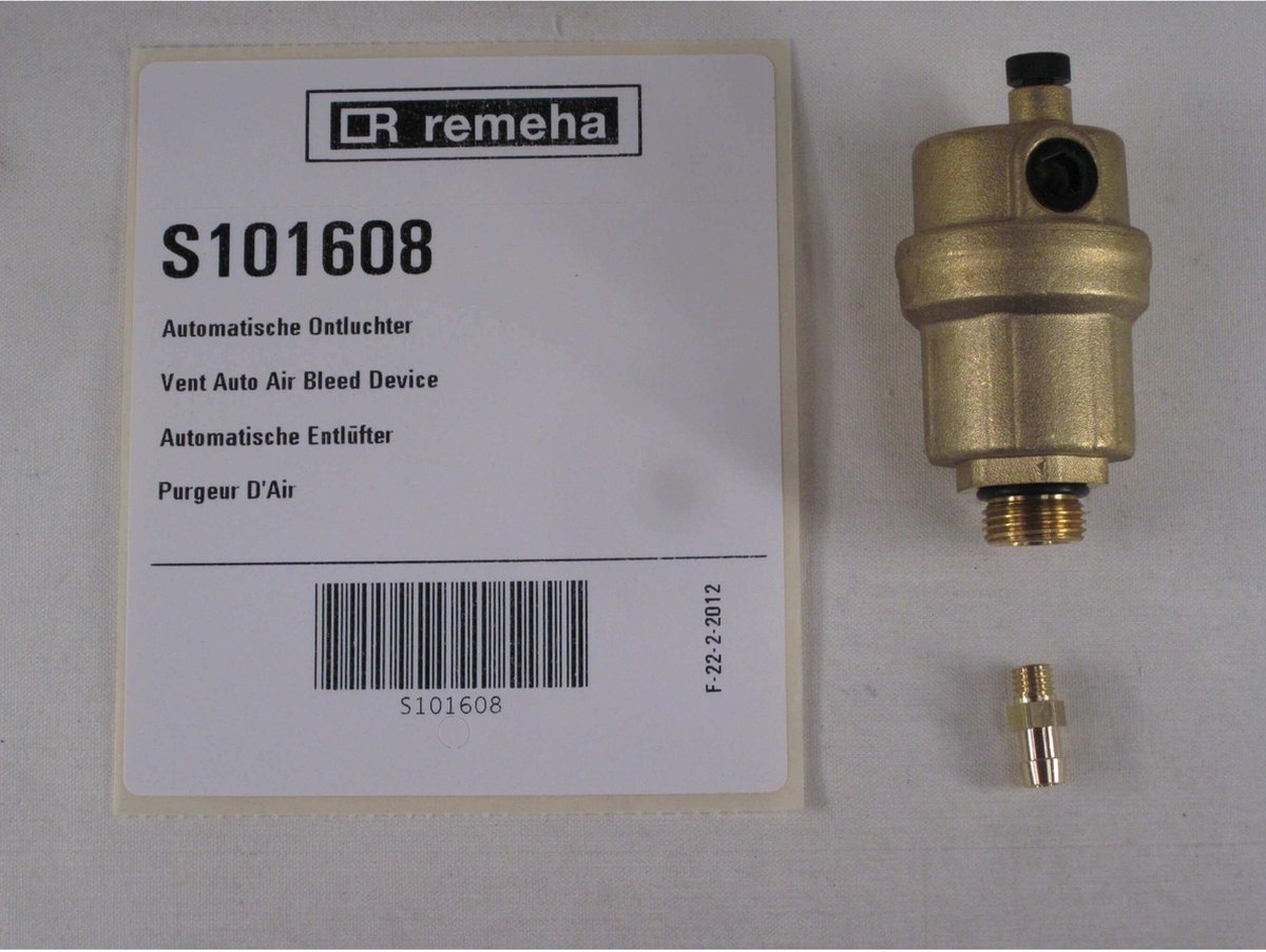 Remeha Quinta Ace Solo en andere series automatische ontluchter