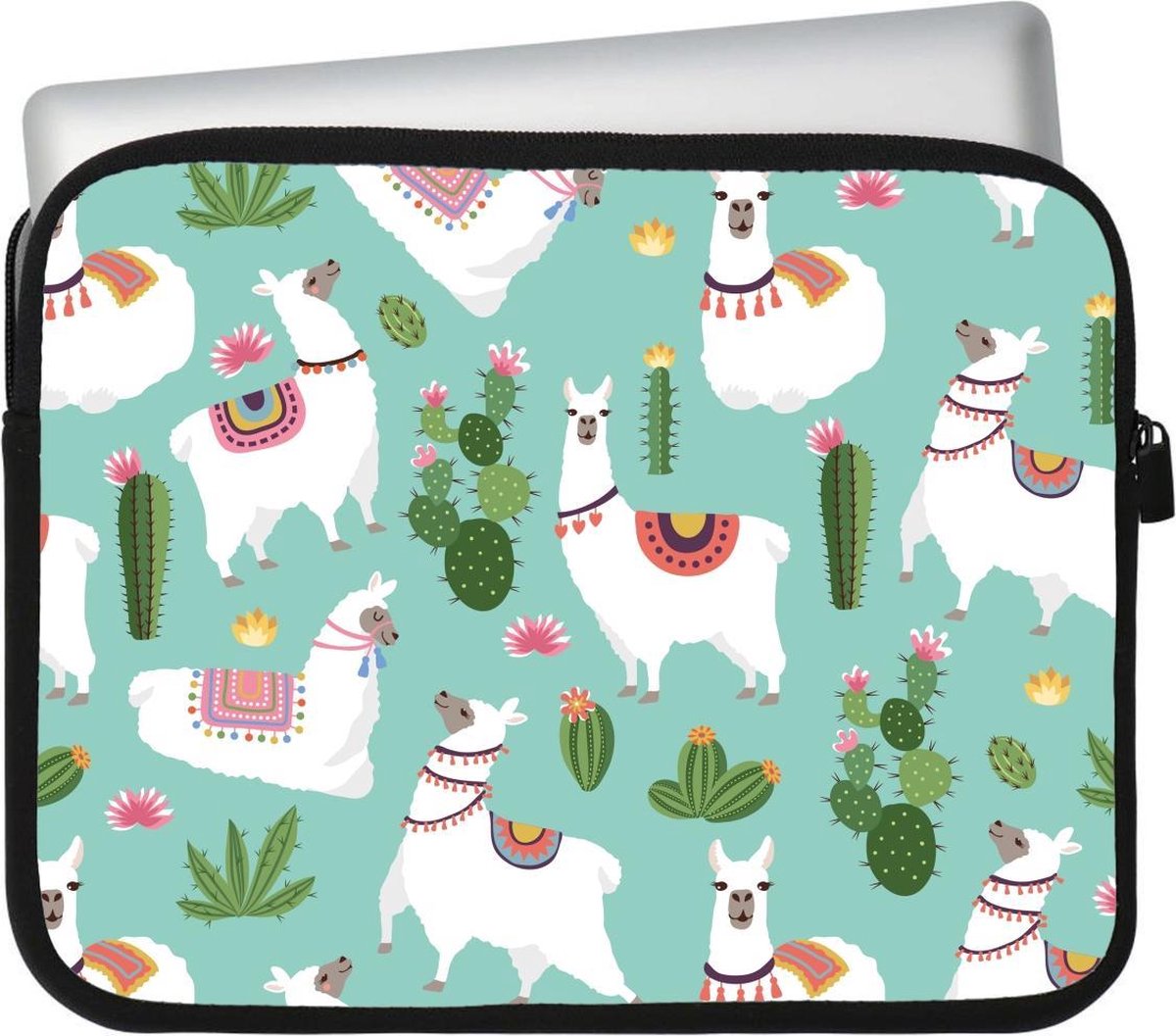 Tablet Sleeve Geschikt voor Apple iPad 9.7 Lama Love - Designed by Cazy