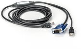 Vertiv Avocent USBIAC-10 tussenstuk voor kabels RJ - 45 USB, VGA Zwart, Blauw