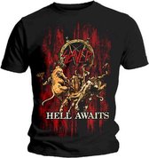 Slayer - Hell Awaits heren unisex T-shirt zwart - L