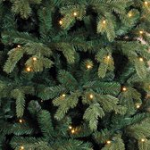 COSTWAY Kunstkerstboom, 210 cm, gevlokte dennenboom met 350 veelkleurige ledlampen, 8 lichtmodi en 1164 takpunten, verlichte kerstboom voor thuis, bedrijf en kantoor