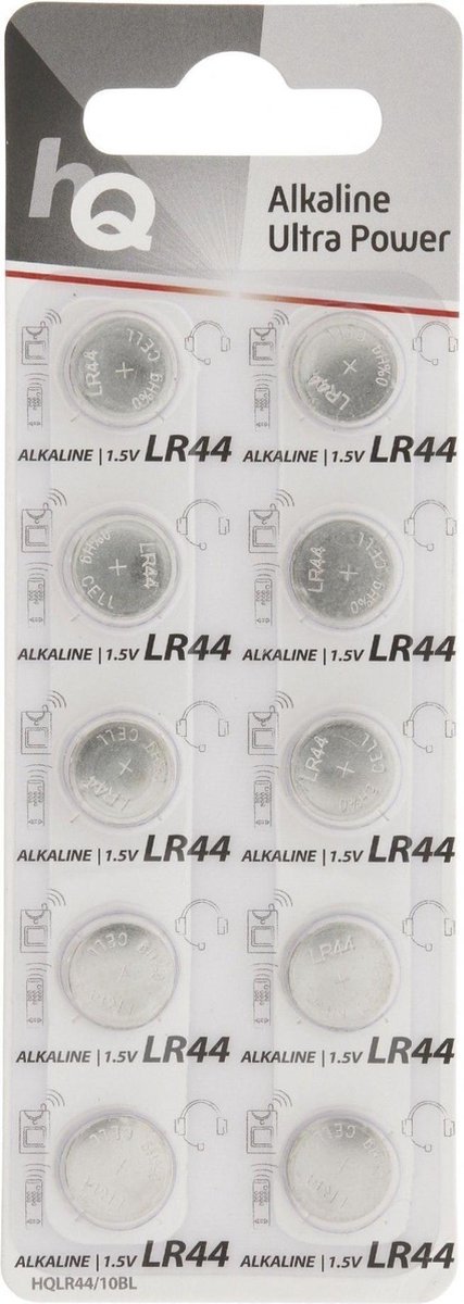 Piles bouton alcaline pour montre LR44 lot de 10