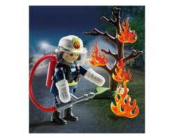 Playmobil - Brandweerman met Brandende Boom (9093)
