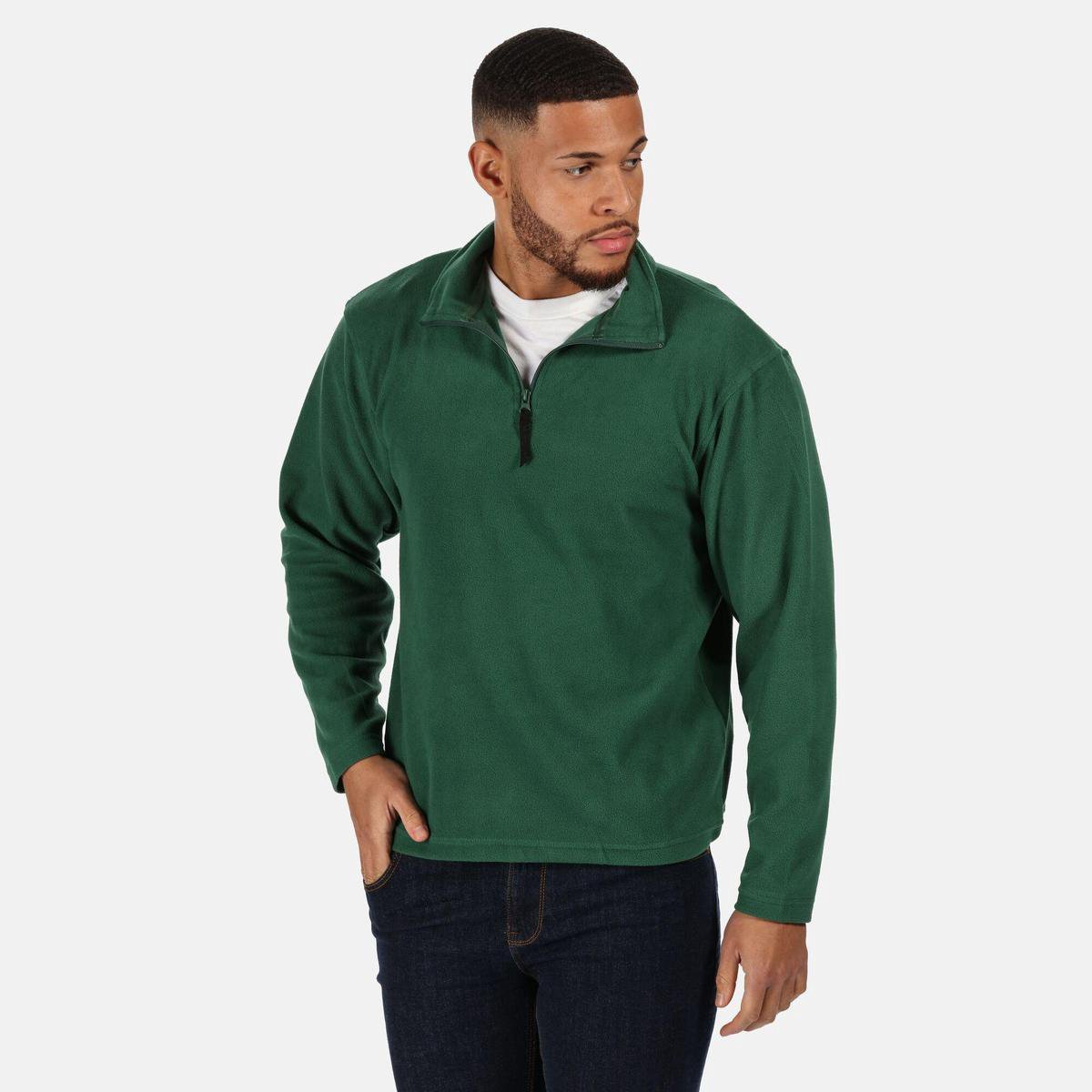 Fleece Heren Hiking Micro Zip Neck