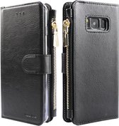 Xssive Wallet Book Case met Ritsvak voor Samsung Galaxy S8 Plus - Zwart