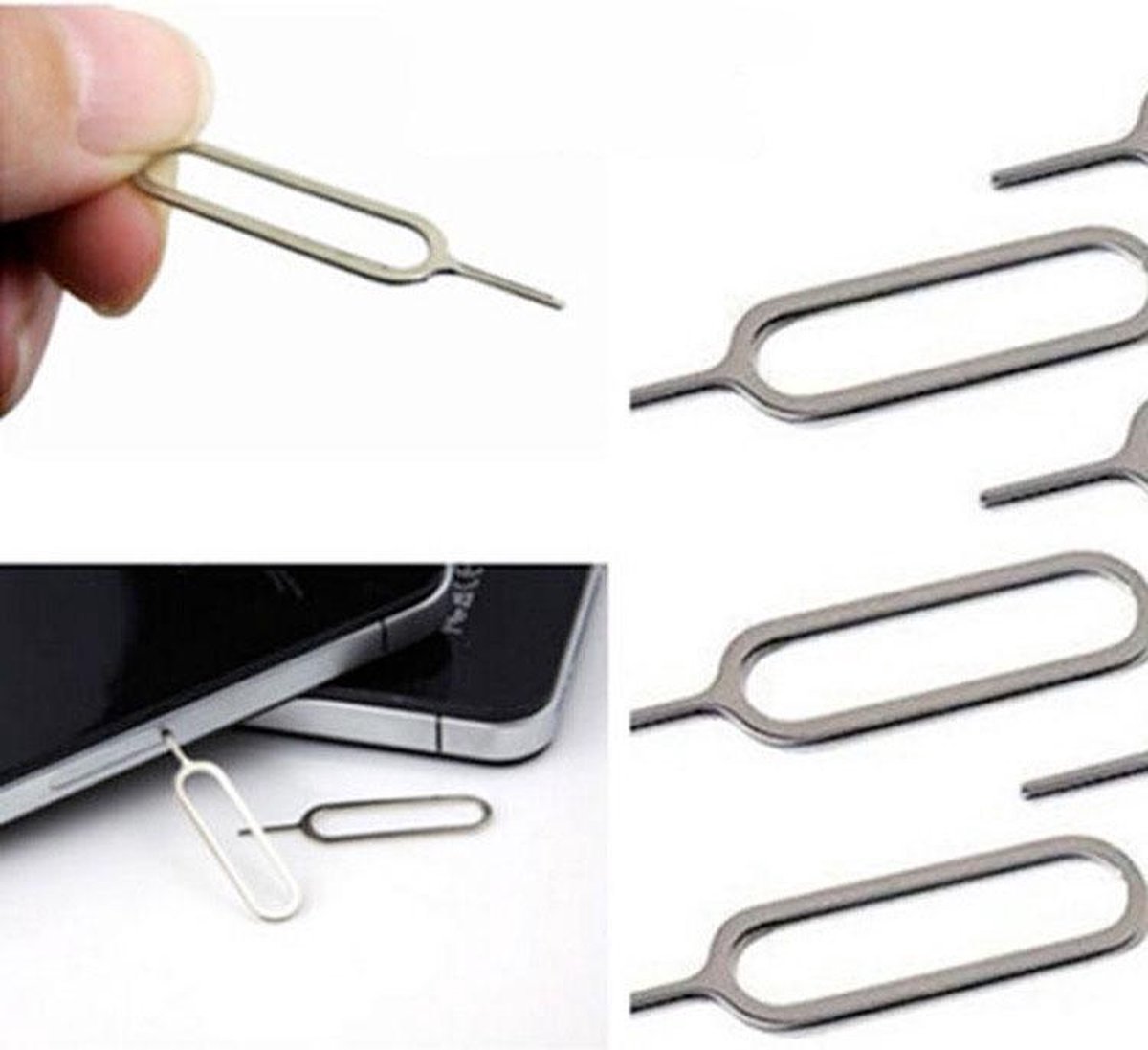 10 stuk Simkaart pin verwijder tool eject key iphone - Merkloos