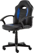 Bureaustoel zwart/blauw K-850100