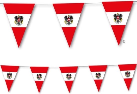 2x Landen thema versiering Oostenrijk landen vlaggenlijn / slingers 3,5  meter -... | bol.com