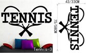 3D Sticker Decoratie Tennis Tennis Vinyl Muurstickers voor de woonkamer Sportkunst aan de muur Decals Gym speler muurschilderingen Wallpaper - Tennis3 / Large