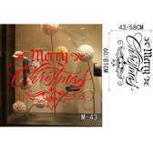 3D Sticker Decoratie Vrolijk kerstfeest Muurstickers Decoratie Kerstman Geschenken Boom Raam Muurstickers Verwijderbare Vinyl Muurstickers Xmas Decor - Merry14 / Large