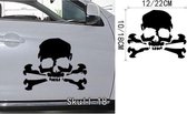 3D Sticker Decoratie Suiker Schedel Muursticker Schedel Punk Rock Creatieve Persoonlijkheid Verwijderbare Vinyl Wall Art Stickers Schedel Decals - Skull18 / Small