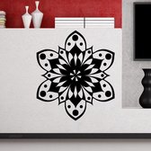3D Sticker Decoratie Mandala Om Yoga Flower Sign Wall Sticker Home Decor Wall Art Vinyl Wall Decals Decoration Mural - Silver