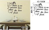 3D Sticker Decoratie Keuken House of Love Vinyl Muursticker Keuken Vinyl Decals voor Familie LKC Home Decor Wanddecoratie - LKC4 / Large