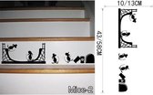 3D Sticker Decoratie Familie Baby Muis Gat Muurstickers voor kinderen Kamers Decals Vinyl Wall Art decoratie Home Vintage muurschildering Kerstdecoratie - Mice2 / Large