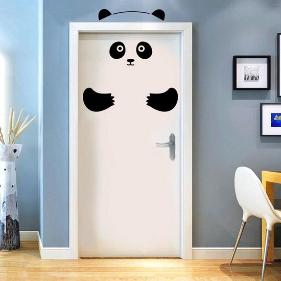 opstelling Afvoer tennis Sticker Decoratie Panda Bear Deur Sticker Grappige deur Window Fridge  Decoraties voor... | bol.com