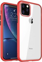 geschikt voor Apple iPhone 11 Pro metallic bumper case - rood
