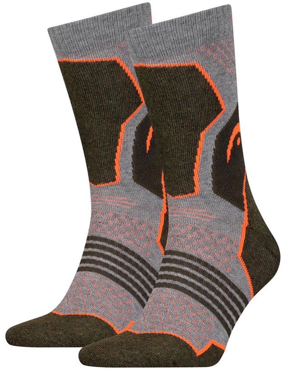 HEAD 4-Pack Anatomisch Wandelsokken Merino Unisex Heren Dames – 35-38 701219910 Forest