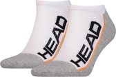 Lot de 4 chaussettes HEAD Cool Sports 791018001-062 - Blanc / Gris - Unisexe - taille 35-38