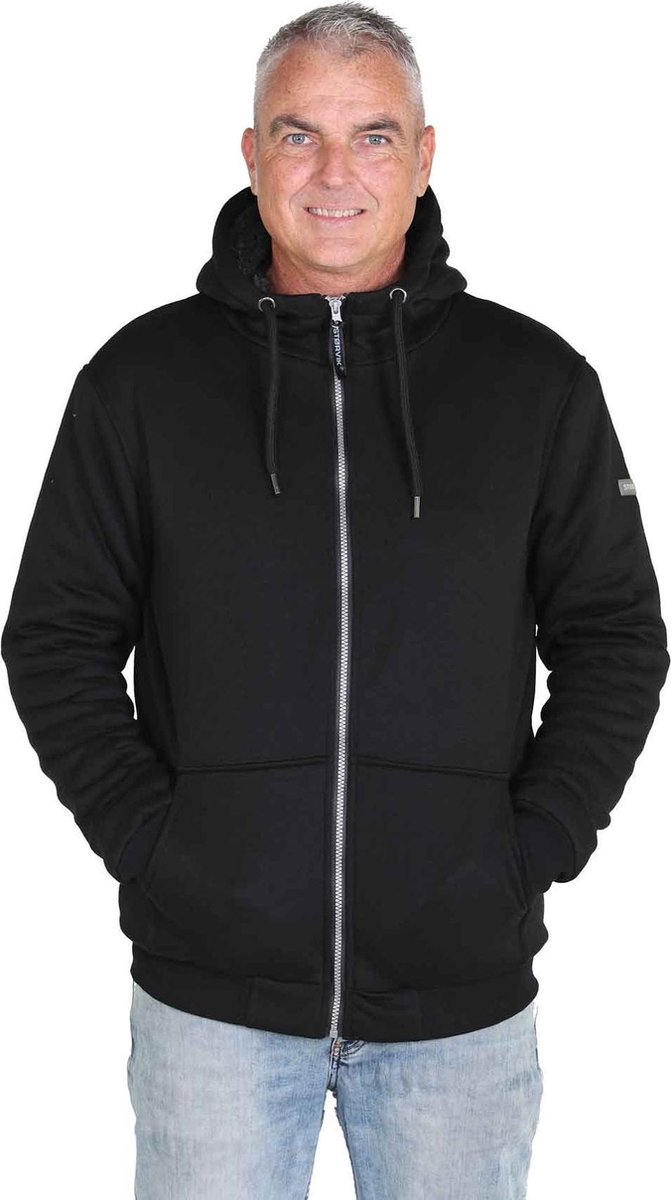 STORVIK KARST Werk Sweater Hoodie Teddy Gevoerd Heren Maat XL Zwart bol