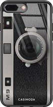 iPhone 8 Plus/7 Plus hoesje glass - Camera | Apple iPhone 8 Plus case | Hardcase backcover zwart