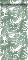 Sanders & Sanders behangpapier palmbladeren vergrijsd groen - 935265 - 0,53 x 10,05 m