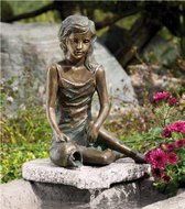 Decoratief Beeld - Bronzen Beeld: Letizia - Kunststof - Bronzart - Multicolor - 47 X 28 Cm