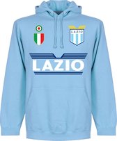Lazio Roma Team Hoodie - Lichtblauw - XXL