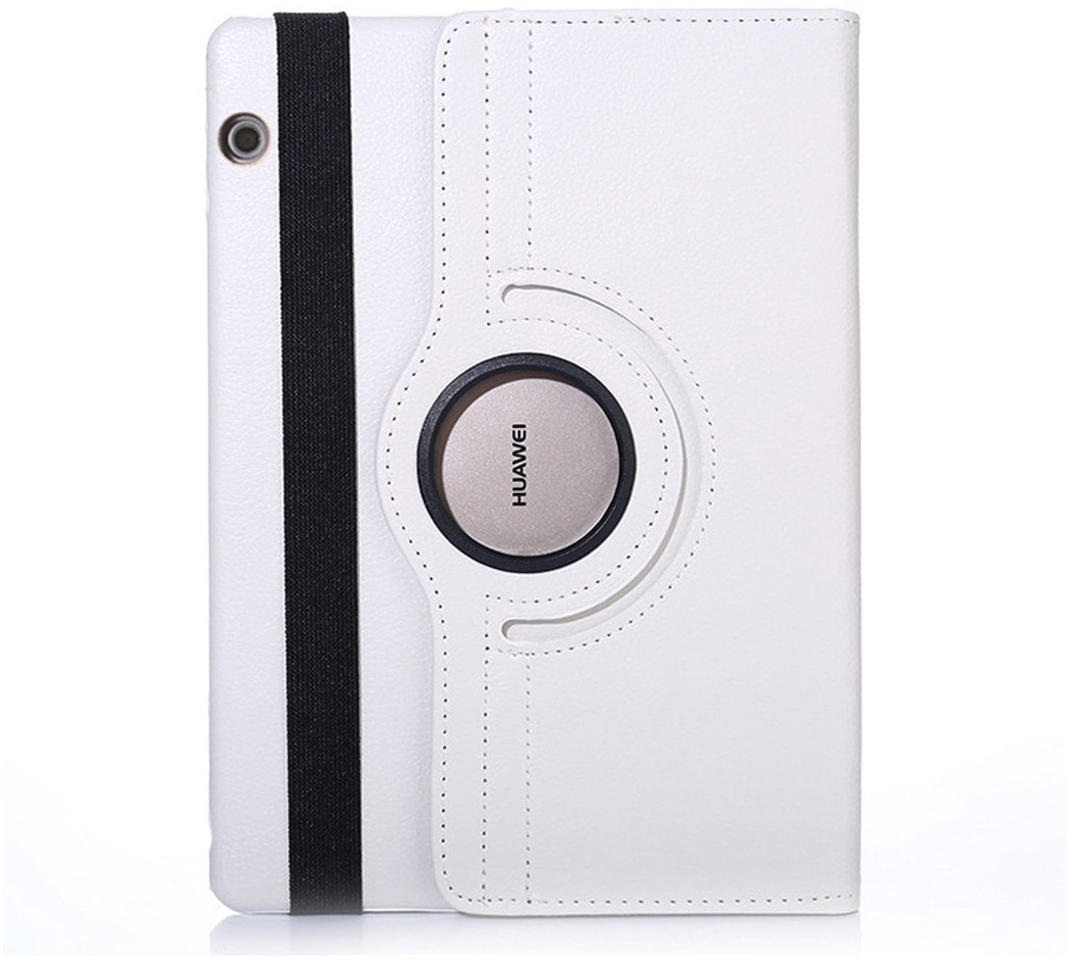 Mobigear Tablethoes geschikt voor Huawei MediaPad T5 10.1 Hoes | Mobigear DuoStand Draaibare Bookcase - Wit