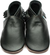 Inch Blue babyslofjes moccasin black maat S