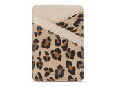 My Style Universal Sticky Card Pocket Beige Leopard