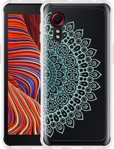 Hoesje Geschikt voor Samsung Galaxy Xcover 5 - Turqoise Mandala