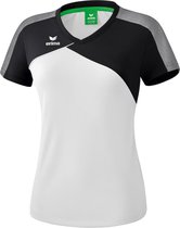 Erima Premium One 2.0 T-Shirt Dames Wit-Zwart-Wit Maat 40