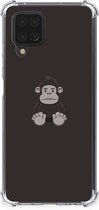 Smartphone hoesje Geschikt voor Samsung Galaxy A12 Hoesje Bumper met transparante rand Gorilla