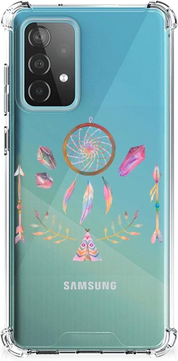 Samsung Galaxy A52 4G/5G Stevig Bumper Hoesje Boho Dreamcatcher