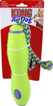 Kong hond Air Dog stick met touw en piep, large.