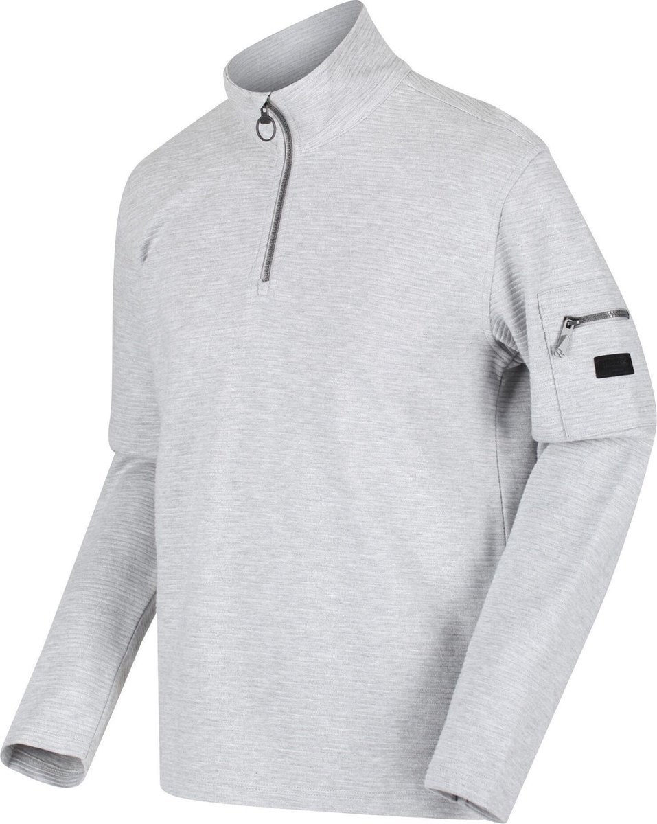 Regatta Tavior Fleece Met Halve Rits Voor Heren Lichtgrijs