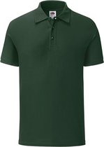 Fruit of the Loom Heren Getailleerd Polo Shirt (Fles groen)