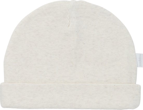 Noppies U Hat Rib Nevel Unisex Muts Maat PREM - RAS1202 Oatmeal