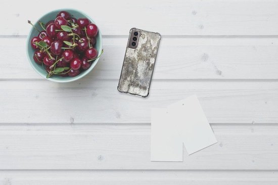 Samsung Galaxy S21 Anti-Shock Hoesje Beton Print