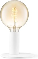 Home Sweet Home - Moderne tafellamp Side - Wit - 16/16/12cm - bedlampje - geschikt voor E27 LED lichtbron