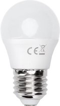 LED Lamp - Smart LED - Igia Exona - Bulb G45 - 7W - E27 Fitting - Slimme LED - Wifi LED - Aanpasbare Kleur - Mat Wit - Glas