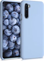 kwmobile telefoonhoesje geschikt voor OnePlus Nord - Hoesje met siliconen coating - Smartphone case in mat lichtblauw