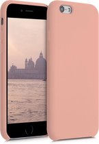 kwmobile telefoonhoesje voor Apple iPhone 6 / 6S - Hoesje met siliconen coating - Smartphone case in roze grapefruit