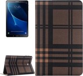 Voor Galaxy Tab A 10.1 / T580 Rooster Strepen Textuur Horizontale Flip Leren Case met Houder & Kaartsleuven & Portemonnee (Koffie)