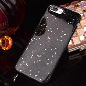 Voor iPhone 6 Plus & 6s Plus Epoxy Dripping Black Starry Soft TPU beschermhoes achterkant