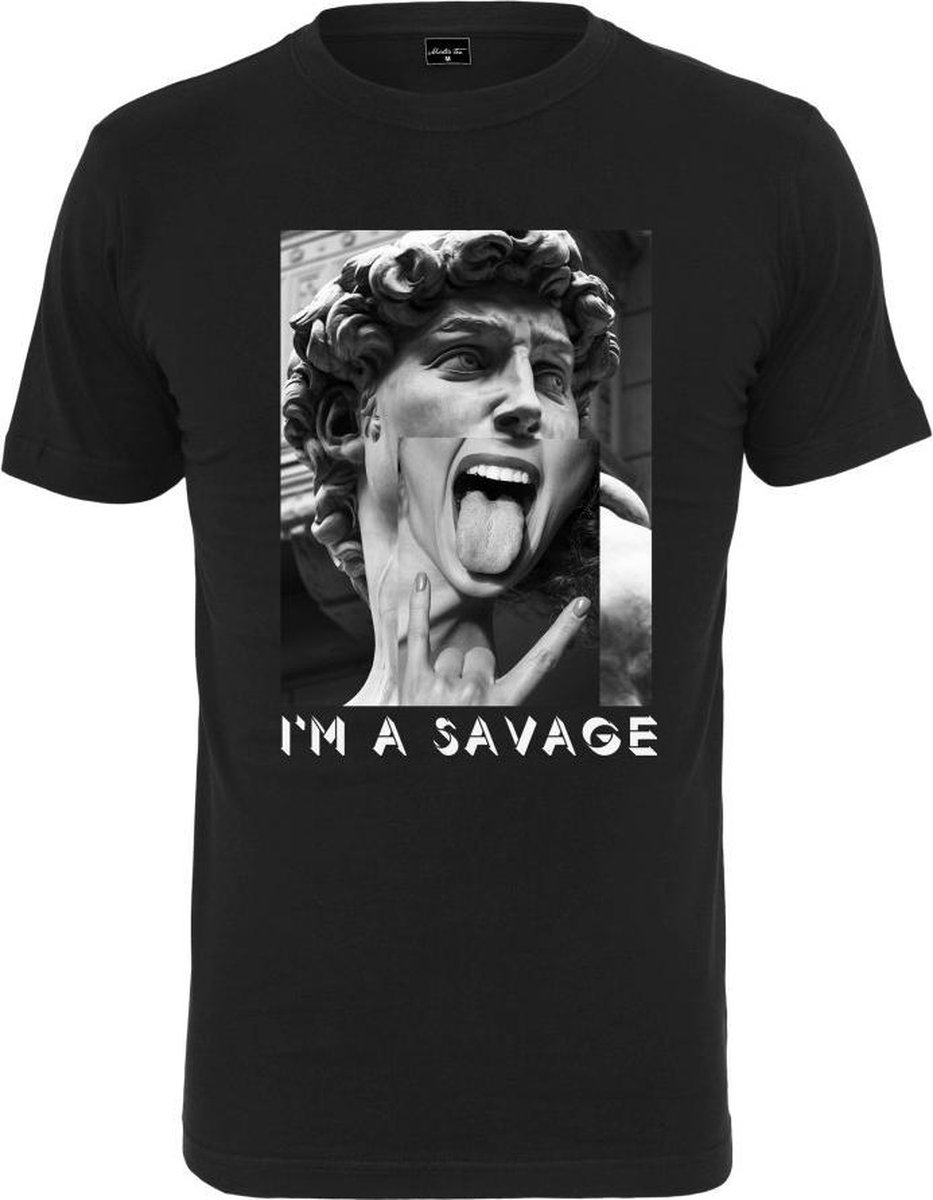 Mister Tee I’m A Savage Heren T-shirt S Zwart