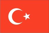 Decoratievlag Turkije 90 x 150 cm